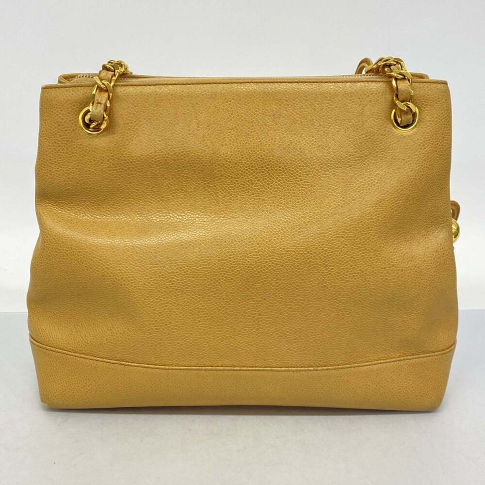 CHANEL Cream Caviar Leather Tote Bag - Picture 12 of 12